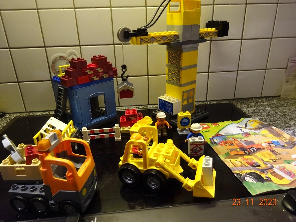 Lego Duplo grote bouwplaats 4988, Kinderen en Baby's, Ophalen of Verzenden, Duplo