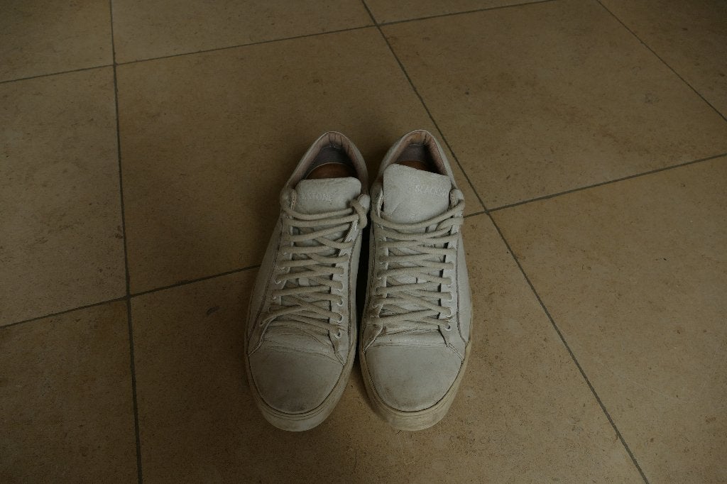 herensneakers: Blackstone: maat 43, Vêtements | Hommes, Chaussures, Blackstone, Enlèvement ou Envoi, Porté, Blanc