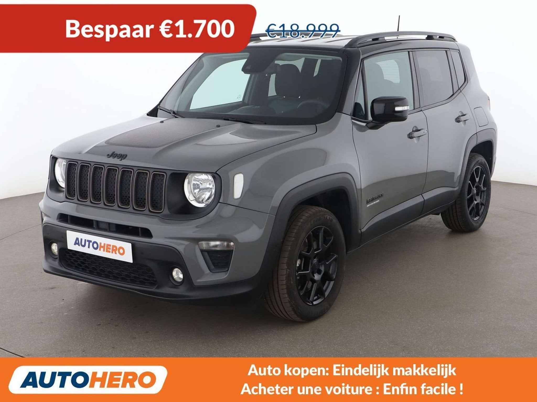 Jeep Renegade 1.3 T4 4xe Plug-in Hybrid Limited (bj 2022), Auto's, Automaat, Stof, Gebruikt, 41 g/km