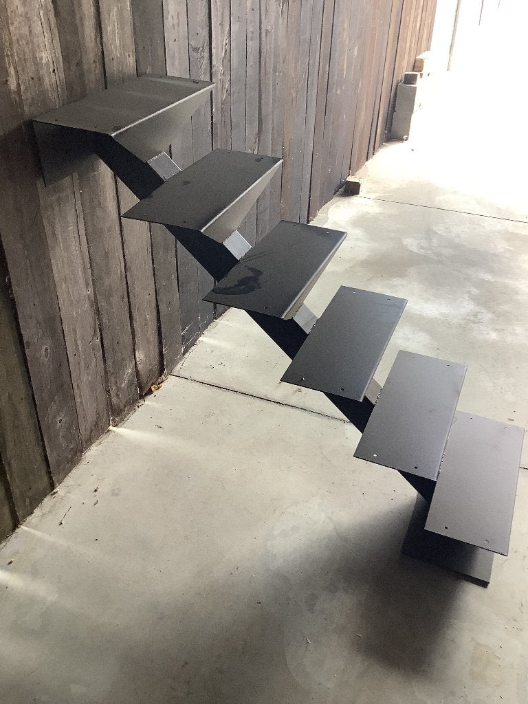 Ijzeren trap 6 treden, Doe-het-zelf en Bouw, Ophalen, Zo goed als nieuw, Trap, Minder dan 2 meter