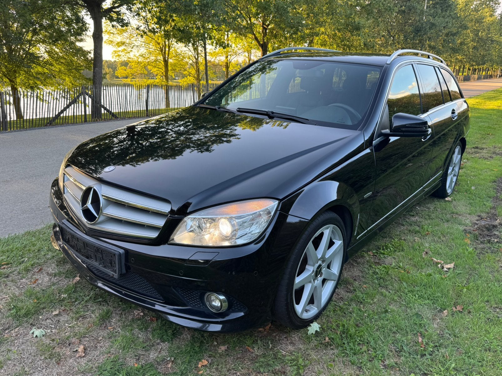 Mercedes-Benz C200 CDI AMG Pakket W204, Zwart, 4 cilinders, Zwart, Leder