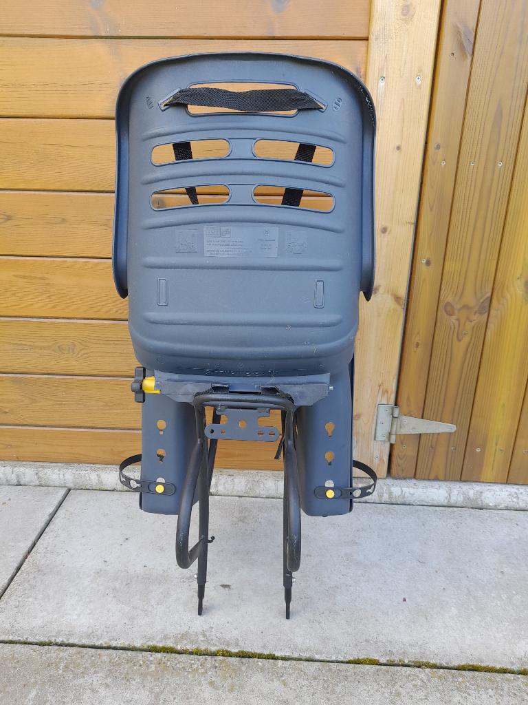 Fietsstoeltje met bagagedrager, Enlèvement, Utilisé, Siège arrière, Repose-pieds