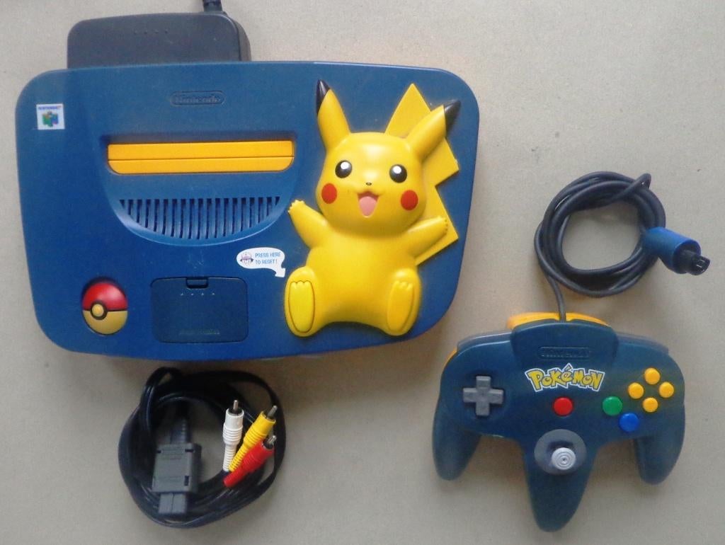 Nintendo 64 Pikachu Edition + kabels + Pikachu Controller, Consoles de jeu & Jeux vidéo, Consoles de jeu | Nintendo 64, Utilisé