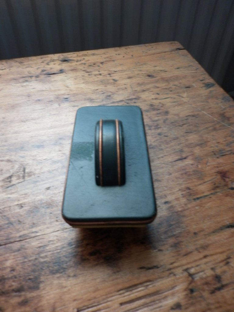 zeer mooie oude vloeipapierhouder, inktroller in leder, Ophalen of Verzenden