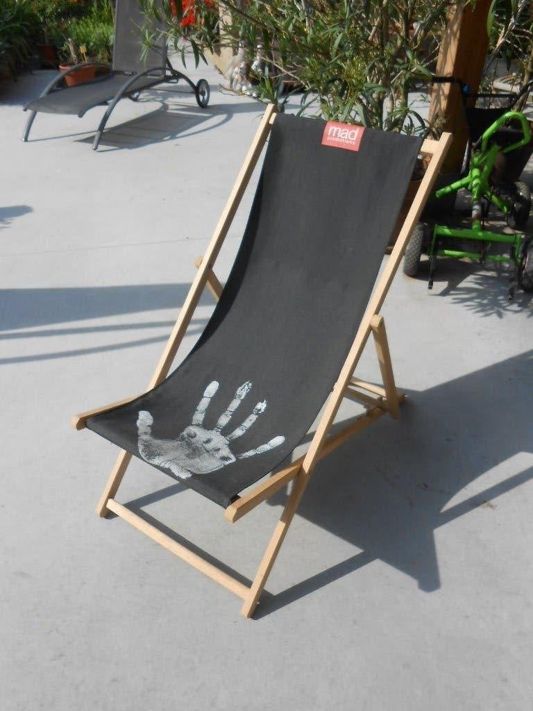 strandstoel hout tuinstoel strandzetel nieuw, Ophalen, Zo goed als nieuw, Hout, Inklapbaar