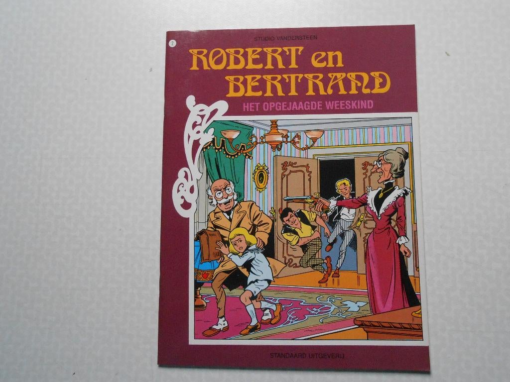 Robert en Bertrand 2 Het opgejaagde weeskind 1990 Gesigneerd, Neuf, Enlèvement ou Envoi, Willy Vandersteen, Une BD