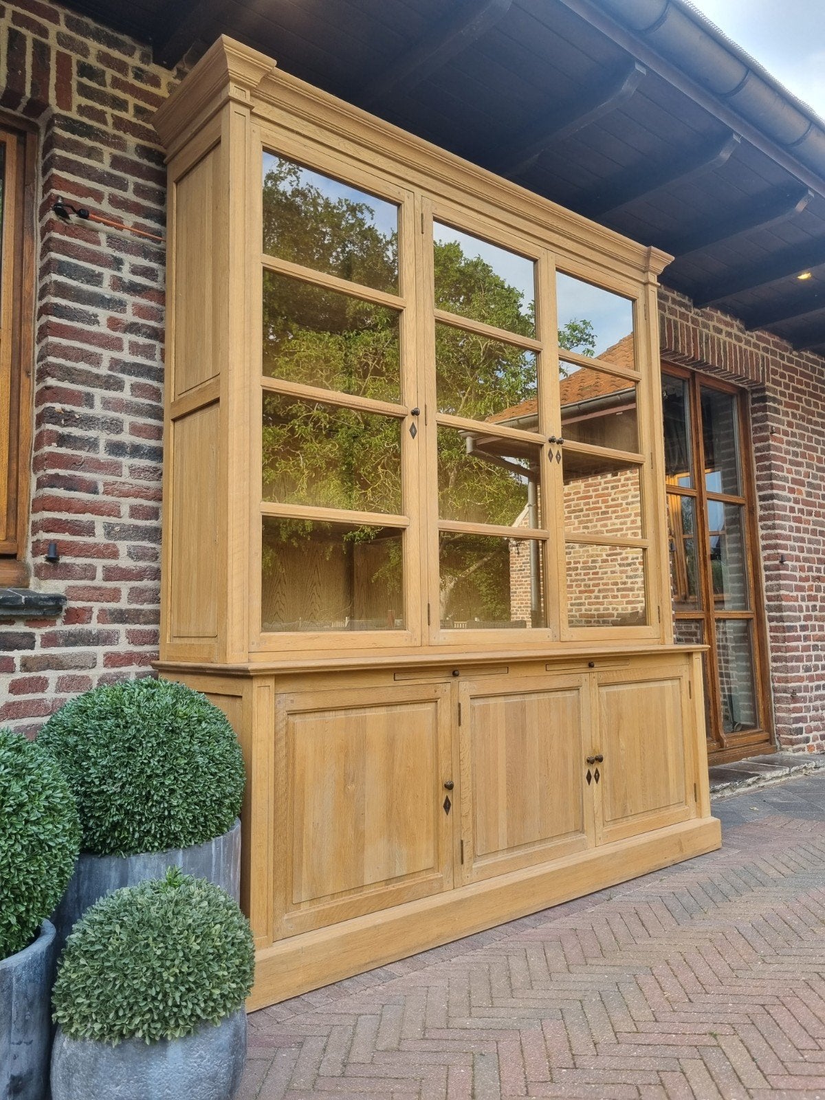 Vitrine/buffet en chêne LIVRAISON GRATUITE