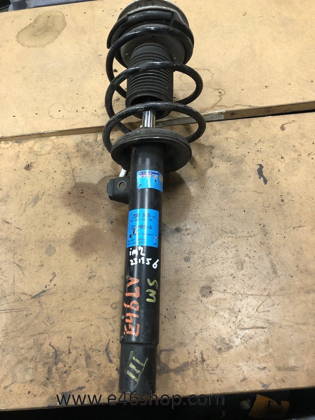 VEERPOOT SCHOKBREKER BMW E46 LINKS VOOR, -, Utilisé, -, Enlèvement ou Envoi