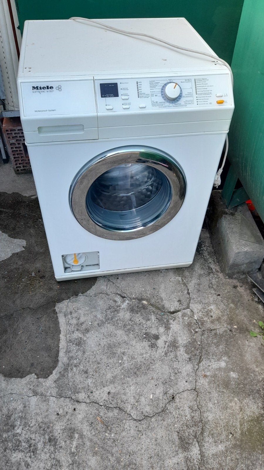 machine a lave, Enlèvement