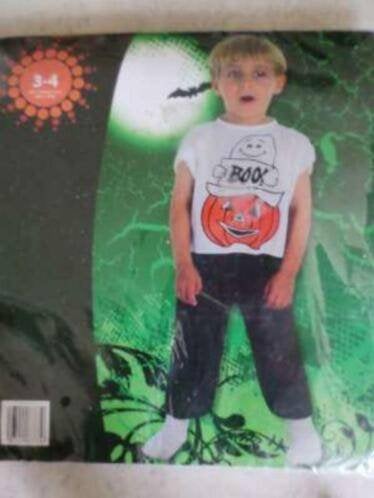 Halloween verkleedpakje Pompoen 3-4 jaar, Ophalen of Verzenden, Nieuw, 104 of kleiner