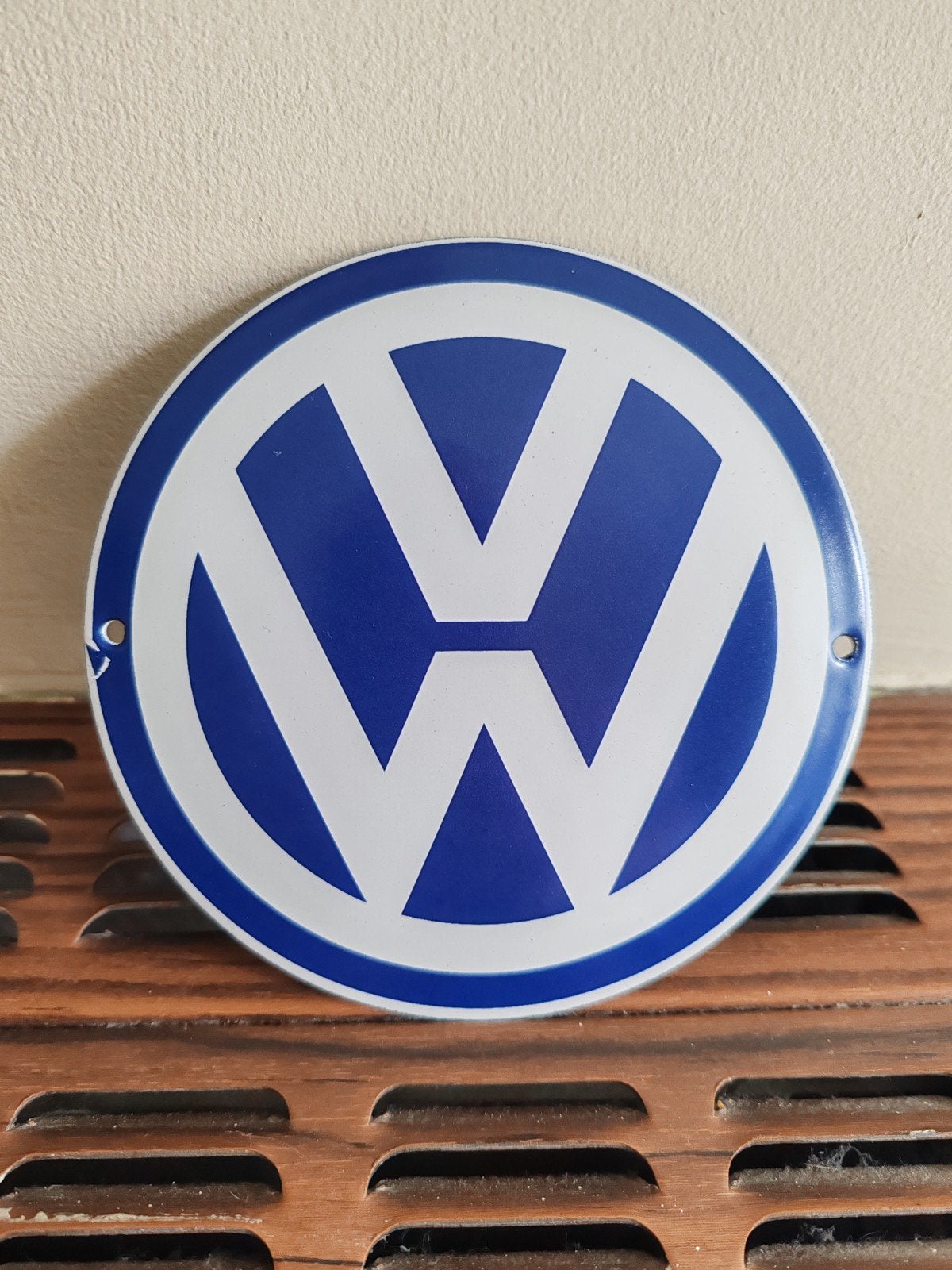 Volkswagen emaille plaat, Verzamelen, Merken en Reclamevoorwerpen, Ophalen of Verzenden, Zo goed als nieuw, Reclamebord