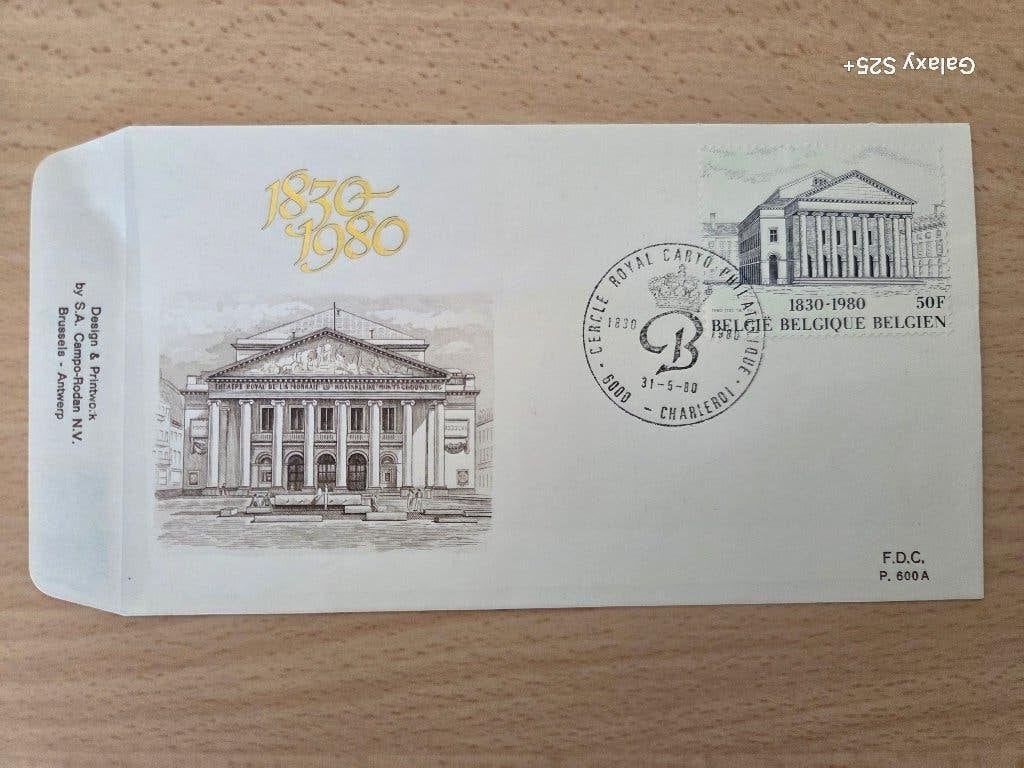 Enveloppe premier jour 150 ans Belgique, Timbres & Monnaies, Enlèvement, Non décrit