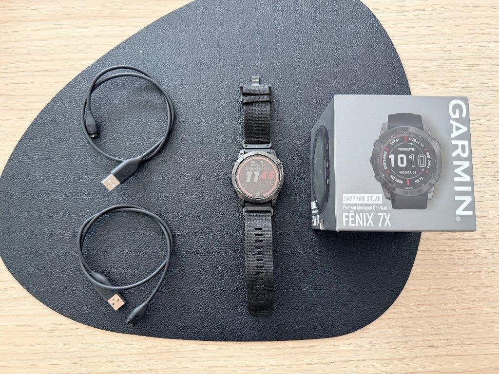 Garmin Fenix 7x Sapphire Solar, Étanche, Garmin, Enlèvement, Utilisé