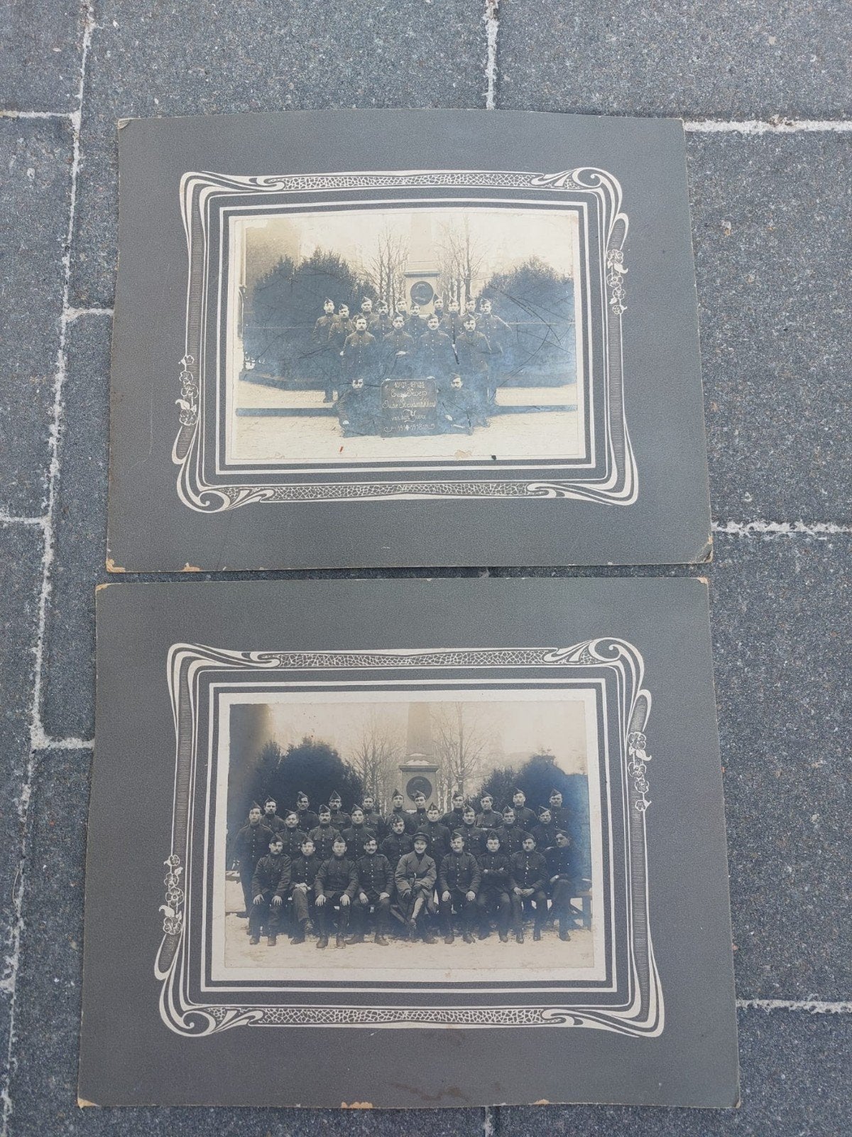 Groepsfoto's Belgische WO1 Soldaten 18e Linieregiment, Ophalen of Verzenden, Landmacht, Foto of Poster