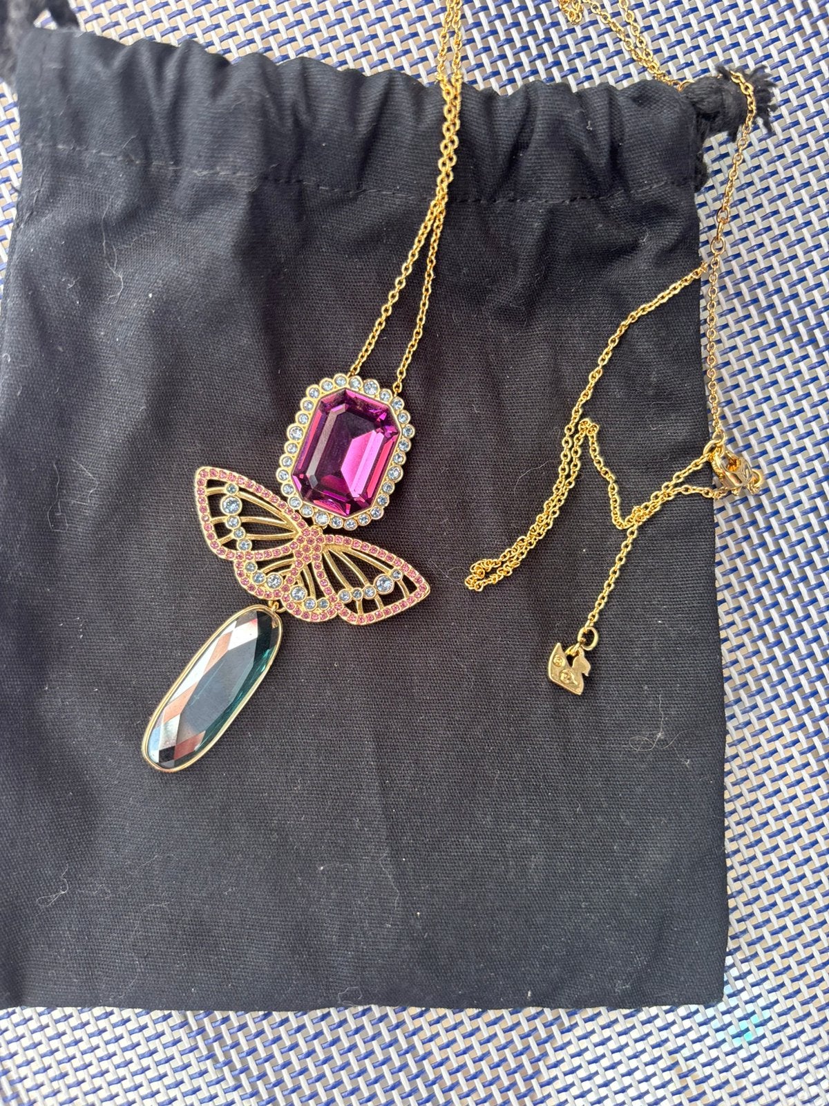 Swarovski ketting, Handtassen en Accessoires, Ophalen of Verzenden, Zo goed als nieuw