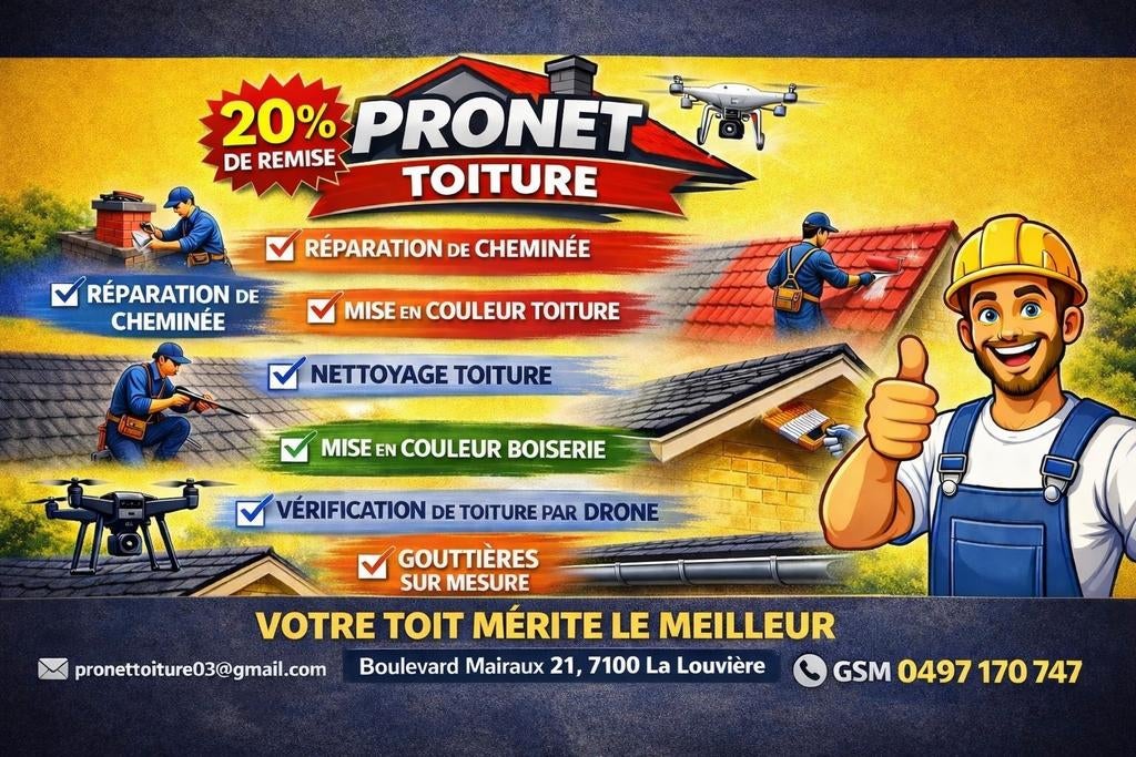 Nettoyage toiture, Enlèvement ou Envoi