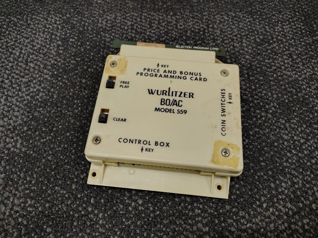 BO/AC Computer/ 559 Wurlitzer 3800/ Americana (1973) jukebox, Envoi, Wurlitzer
