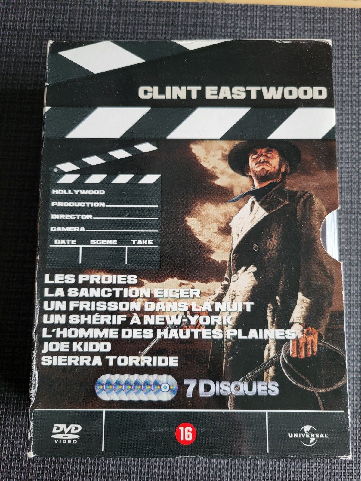 Clint estwood dvd collector 7 films, Cd's en Dvd's, Ophalen, Zo goed als nieuw, Engels, Western