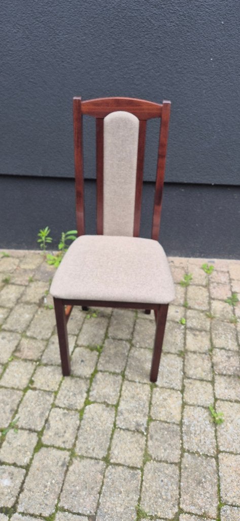 Walnootkleurige houten stoelen, Bruin, Nieuw, Eetkamer stoelen, Vijf, Zes of meer stoelen