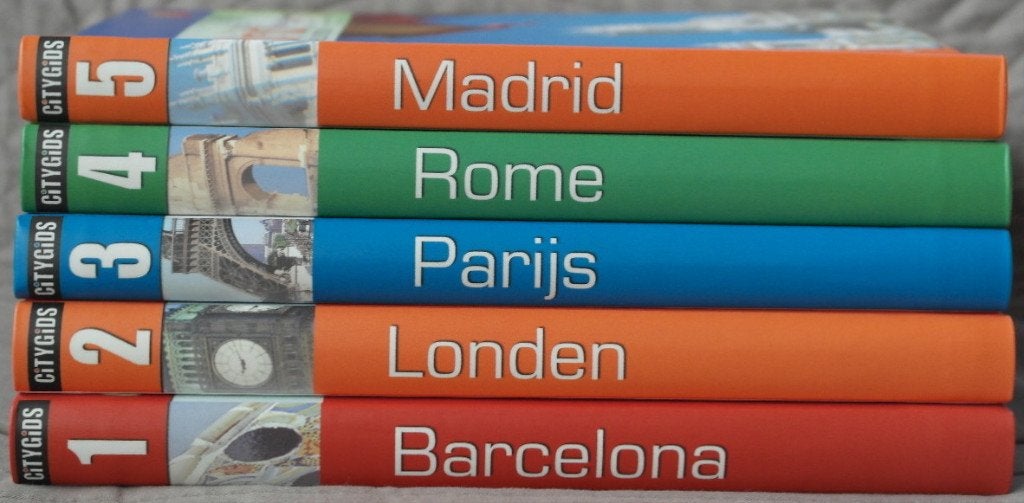 CITYGIDS - De mooiste wereldsteden (5 boekjes), Livres, Guides touristiques, Guide ou Livre de voyage, Enlèvement ou Envoi, Comme neuf