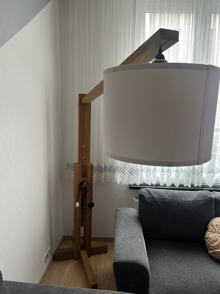 Lampadaire Ethnicraft Totem (Universo positivo), Enlèvement, Comme neuf, Bois, Design