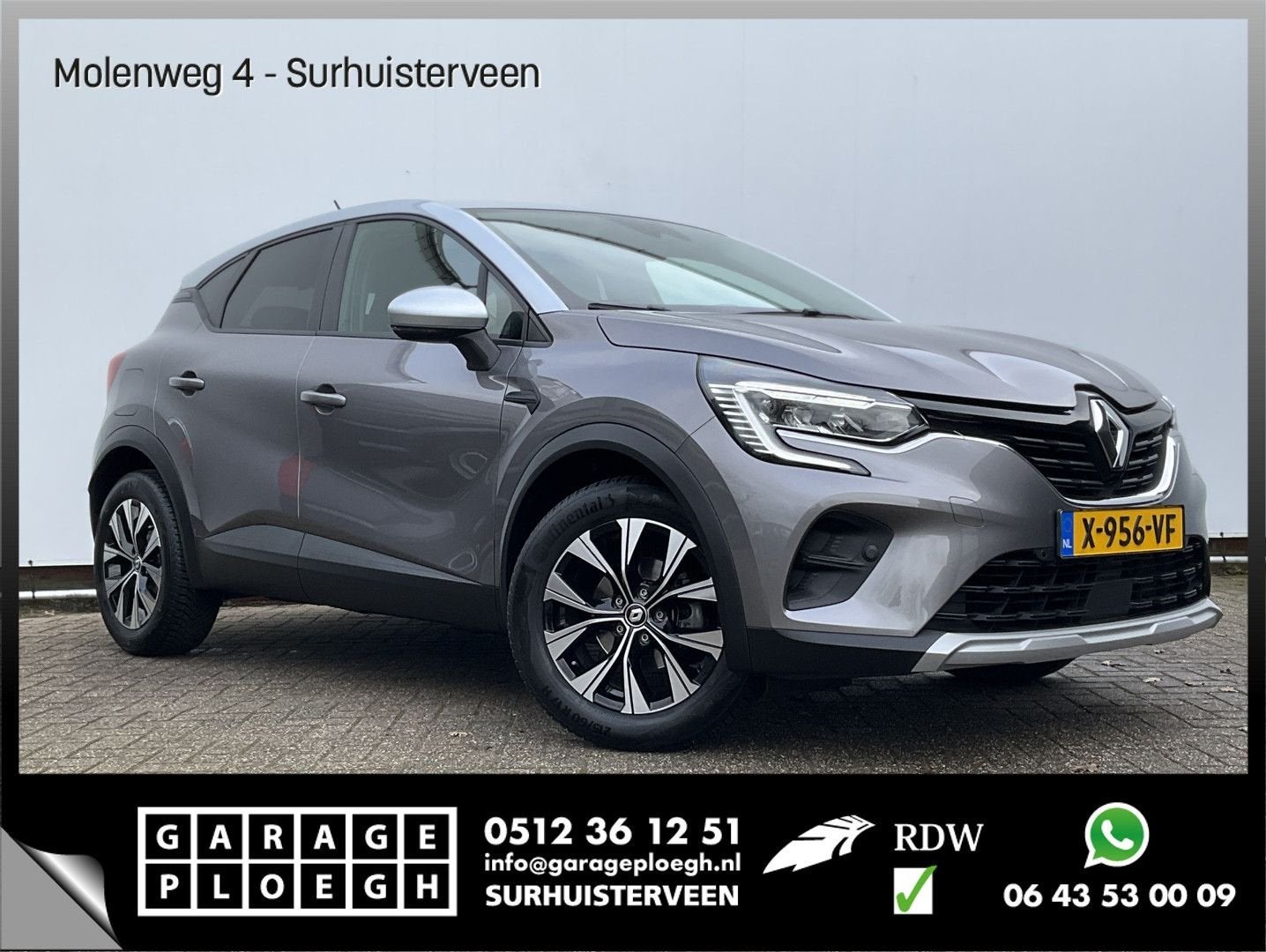 Renault Captur 1.0 TCe 90 techno Nav/Cruise Carplay Camera S, Autos, Renault, Argent ou Gris, Achat, Entreprise, Electronic Stability Program (ESP)