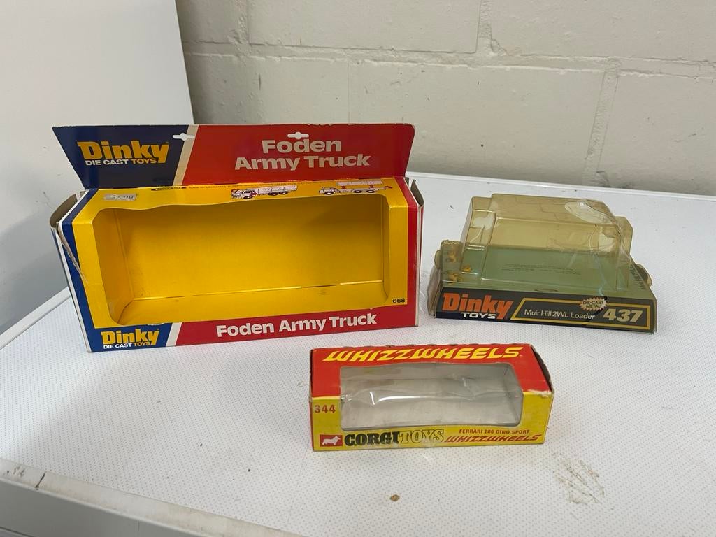 Dinky toys foden 668 - 437 corgi toys 344 doosjes, Enlèvement ou Envoi, Comme neuf, Corgi