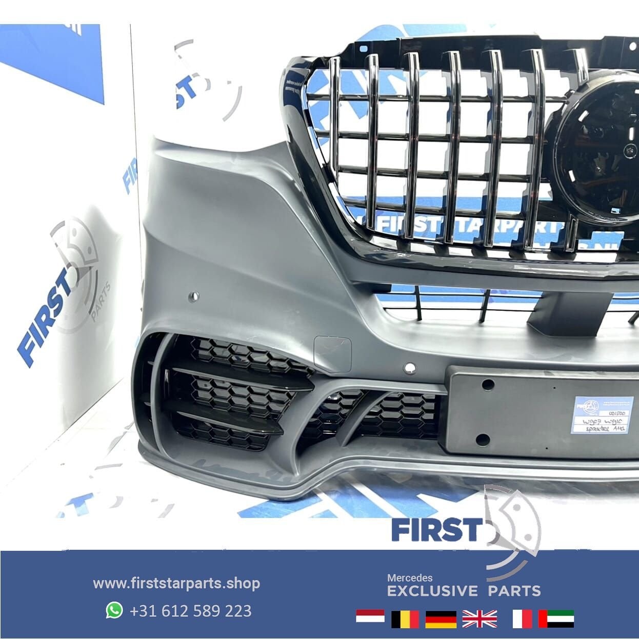 W907 SPRINTER SPORT AMG LOOK BUMPER Mercedes W910 VOORBUMPER, Gebruikt, -, Voor, Ophalen of Verzenden