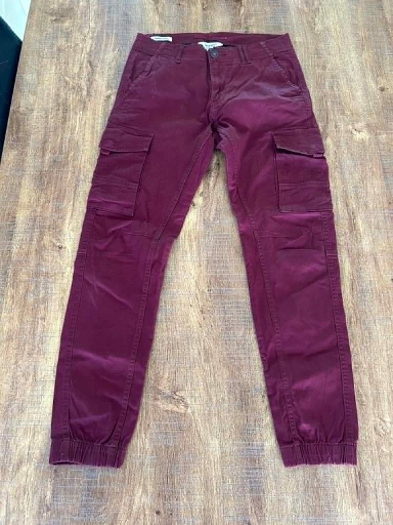 Jeans/Cargo bordeaux, Kleding | Heren, Broeken en Pantalons, Ophalen, Overige kleuren, Jack&Jones, Gedragen