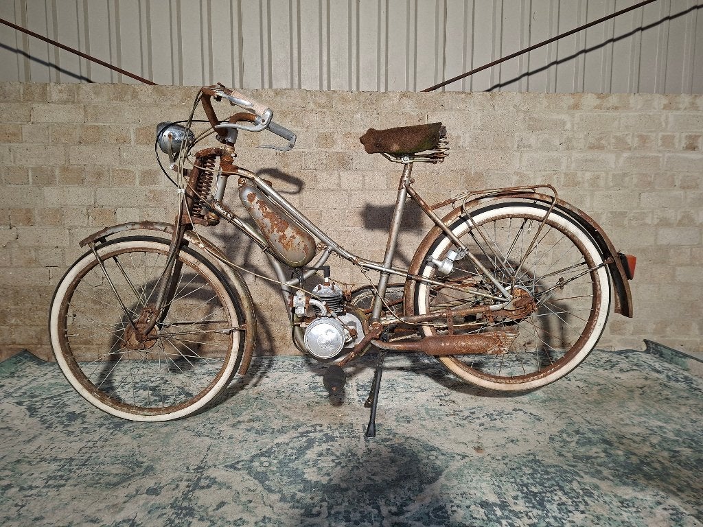 Baudeloo oldtimer bromfiets brommer deco patina retro, Ophalen
