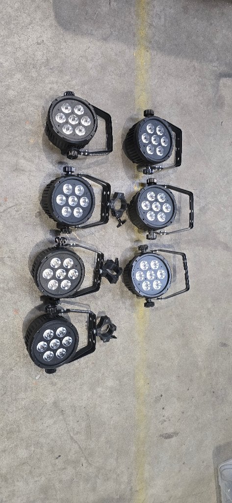 7 x Beamz BT280 parspots, Ophalen, Zo goed als nieuw, Licht, Geluidgestuurd