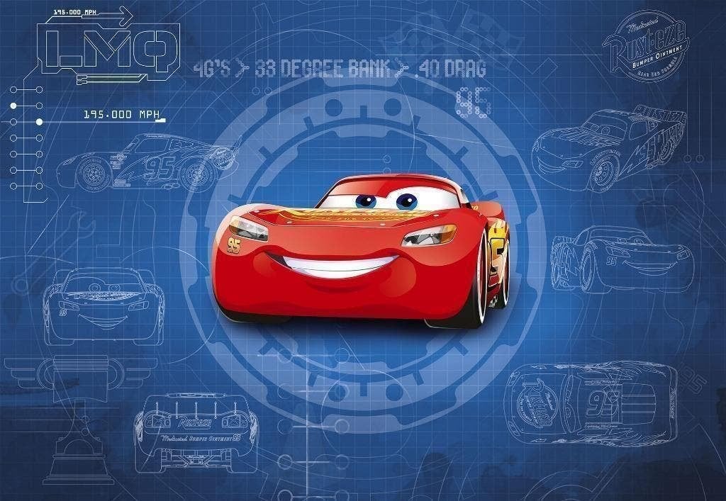 Disney Cars Behang McQueen - 368x254 cm - Gratis Verzending, Envoi, Neuf, Décoration murale
