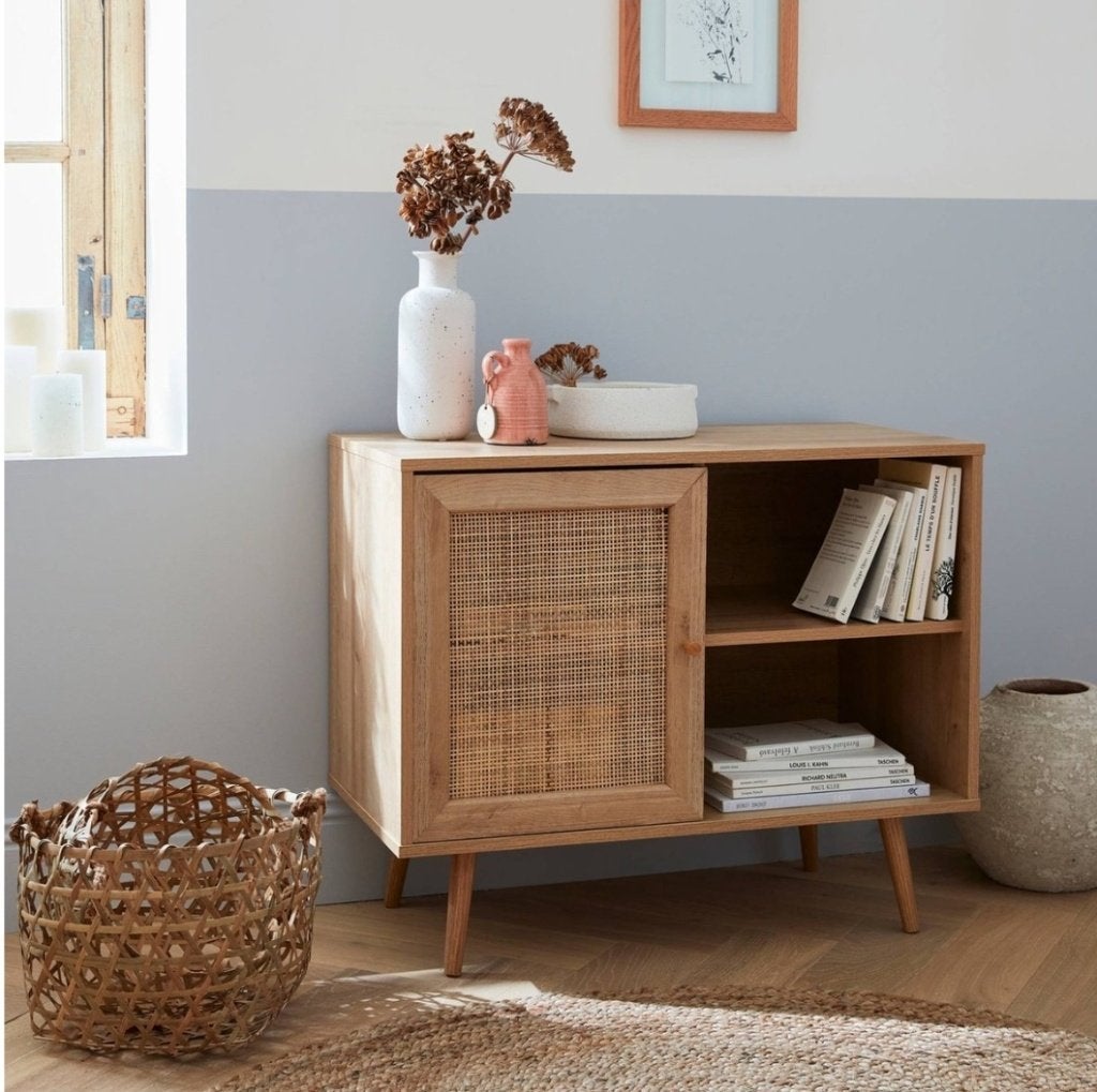 Klein retro dressoir BOHEME - Nieuw, in ongeopende doos!, Ophalen of Verzenden, Nieuw, Retro, Met deur(en)