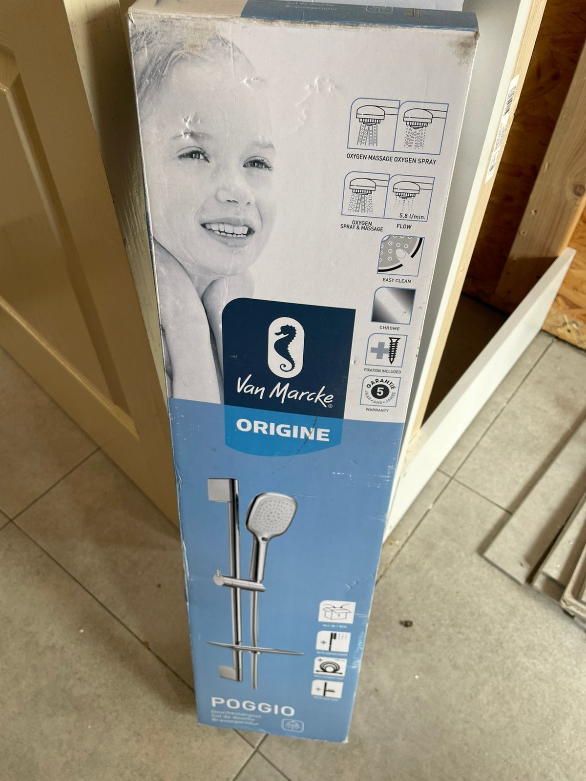 Badkraan + handdouche, Doe-het-zelf en Bouw, Sanitair, Ophalen, Zo goed als nieuw, Douche