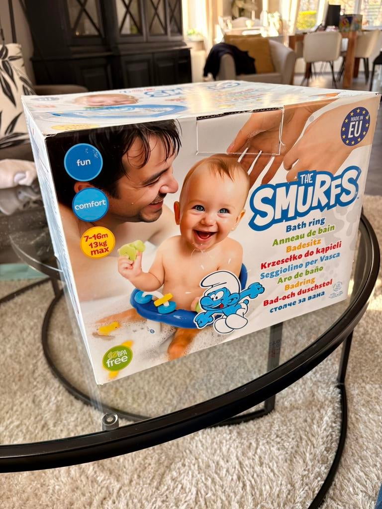 Anneau de bain schtroumpfs, Enfants & Bébés, Enlèvement, Comme neuf