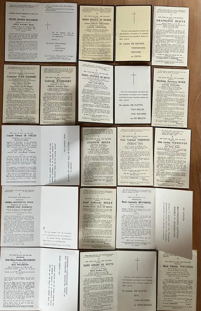Bidprentjes tussen 1950 en 1980, Verzamelen, Bidprentjes en Rouwkaarten, Ophalen of Verzenden, Bidprentje