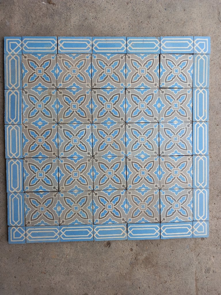 Anciens carrelages en ciment (manufacture Saint Ghislain), Enlèvement
