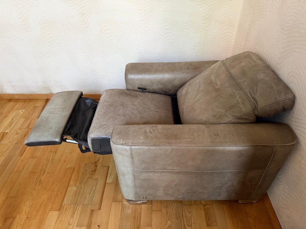 GRATIS LEREN FAUTEUIL, Ophalen, Gebruikt, Leer