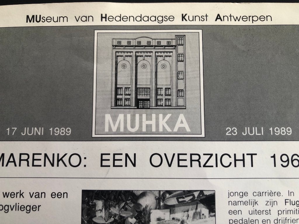 Panamarenko - zeldzame zaalgids 1989 MUHKA, Ophalen of Verzenden, Gelezen