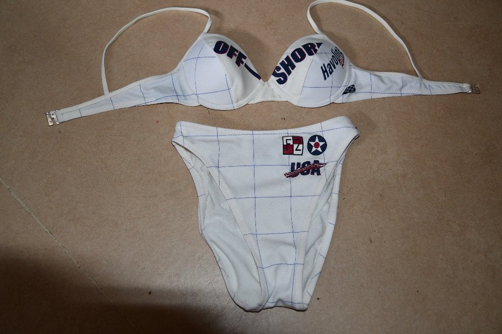 Bikini voor Pitsstop-girls - Offshore legends - Small, Kleding | Dames, Badmode en Zwemkleding, Wit, Nieuw, Ophalen of Verzenden