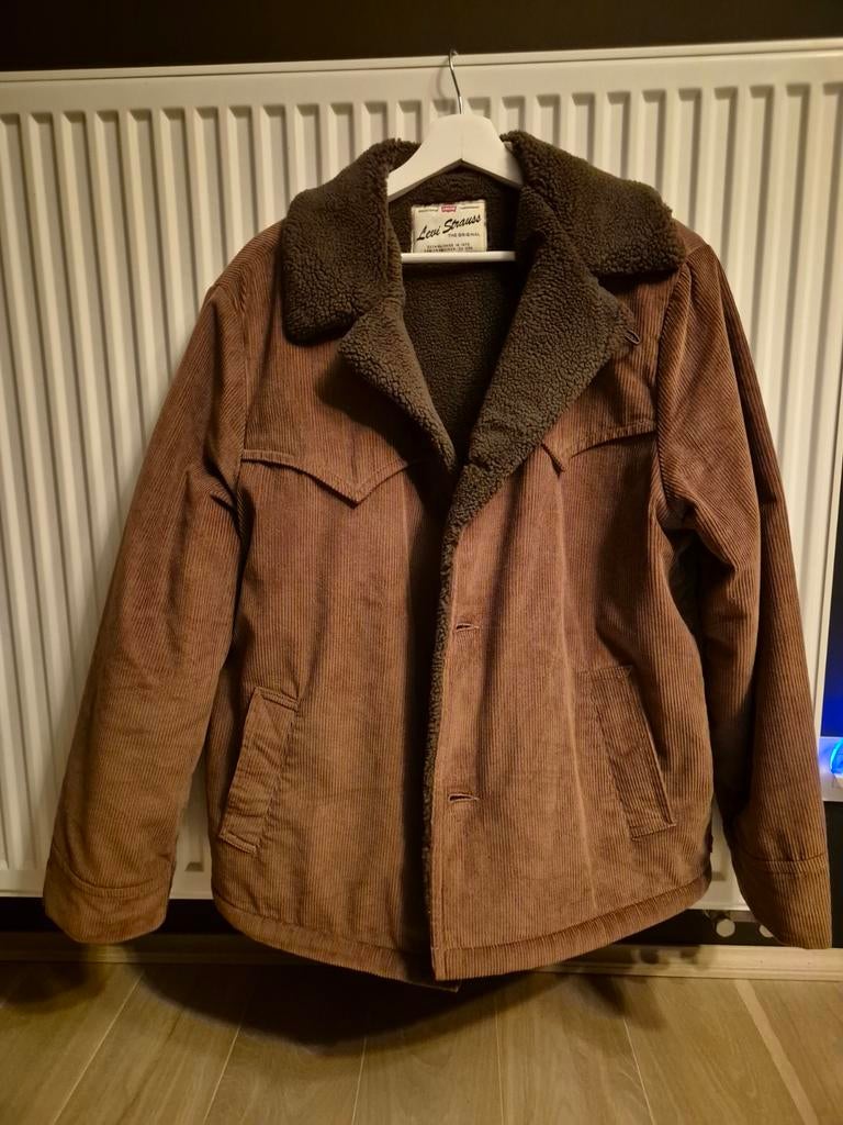 Levi's corduroy jas maat M, Ophalen, Levi's, Bruin, Maat 48/50 (M)