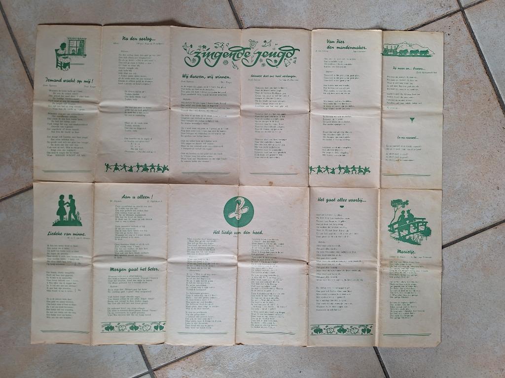 Uitgave “Zingende Jeugd” met oude liedjes., Ophalen of Verzenden, Gebruikt, Boek, Tijdschrift of Artikel