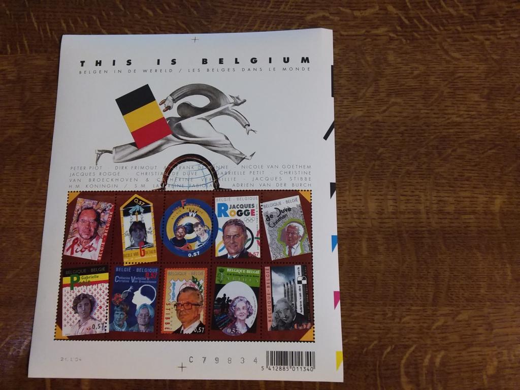 Feuille de timbres belges dans le monde, Timbres & Monnaies, Timbres | Europe | Belgique, Enlèvement ou Envoi