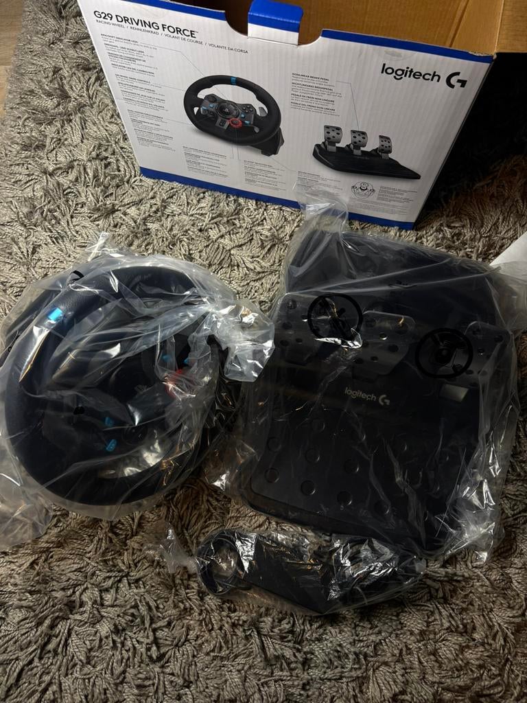 Logitech G29 Driving Force, Games en Spelcomputers, Ophalen, Refurbished, Stuur of Pedalen, PlayStation 4