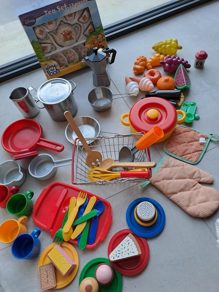 Speelgoed rollenspel: voeding, koken, winkeltje, Kinderen en Baby's, Ophalen, Hout