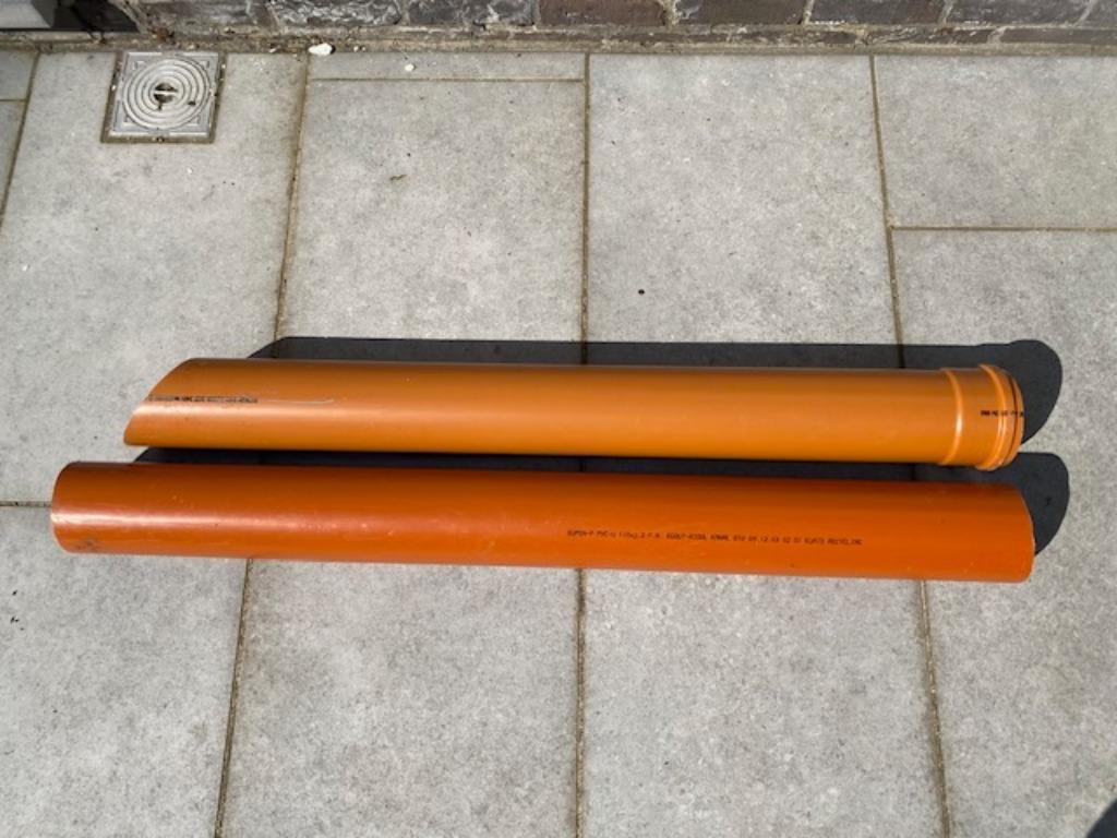PVC afvoerbuis - rioolbuis (2 stuks) lengte 95 cm en 107 cm, Doe-het-zelf en Bouw, Ophalen, Afvoer, PVC, Nieuw