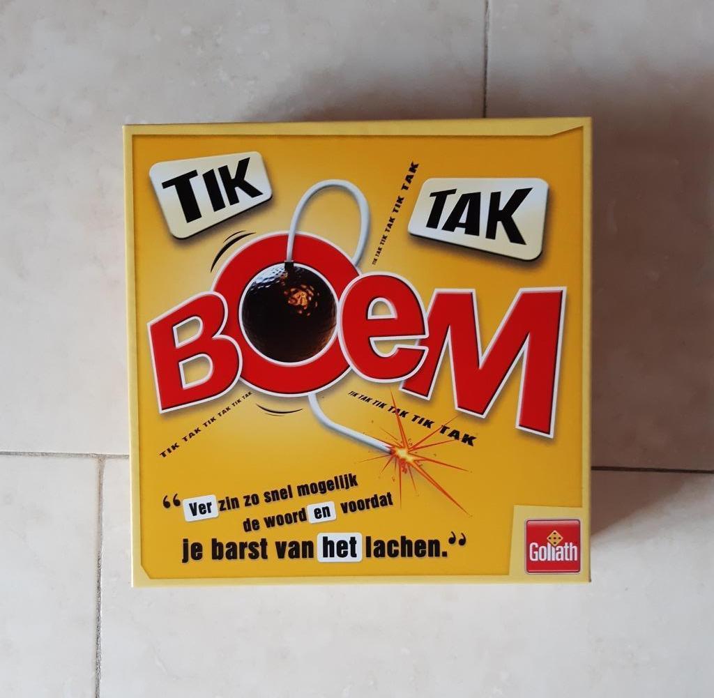 Gezelschapsspel: Tik tak boem, Vijf spelers of meer, Ophalen of Verzenden, Zo goed als nieuw, Goliath