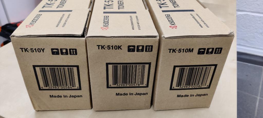 TK 510Y kleurentonerkit - TK510K - TK510M Kyocera, Ophalen of Verzenden, Nieuw, Toner, Kyocera