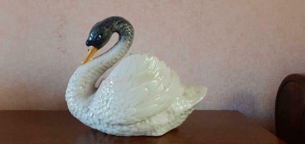 Vase Cygne *, Moins de 50 cm, Enlèvement ou Envoi, Poterie ou Porcelaine, Utilisé