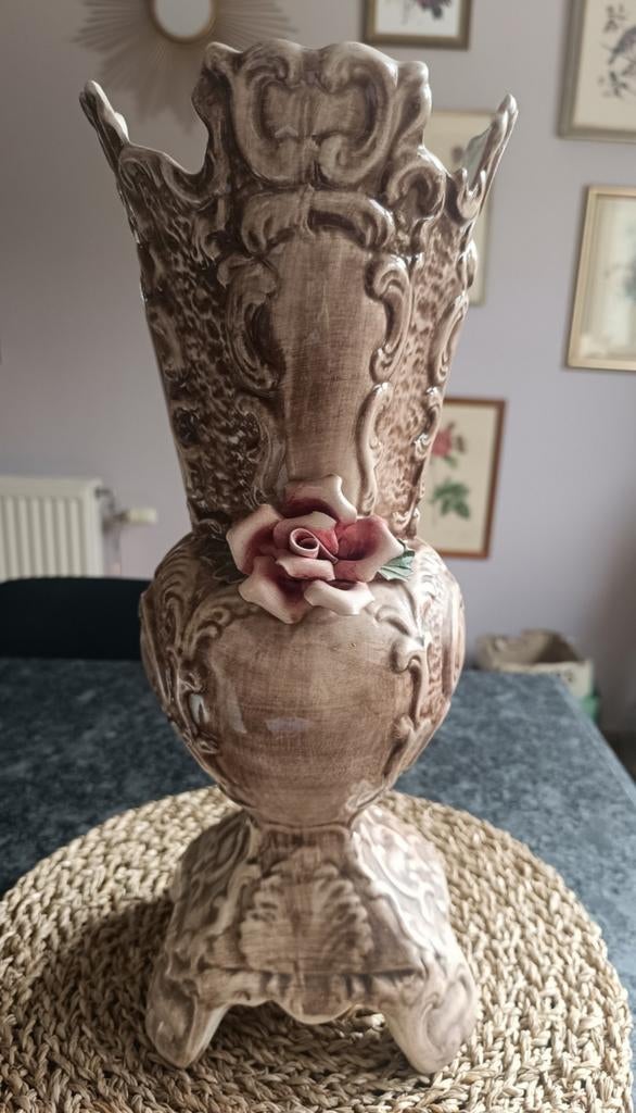 Splendide et grand vase Bassano Italie, Antiquités & Art, Antiquités | Vases, Enlèvement ou Envoi